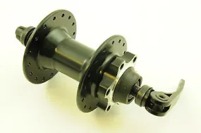 DISC 6 BOLT HUB FRONT WHEEL ALUMINIUM HUB SEALED BEARINGS 32 SPOKE BLACK