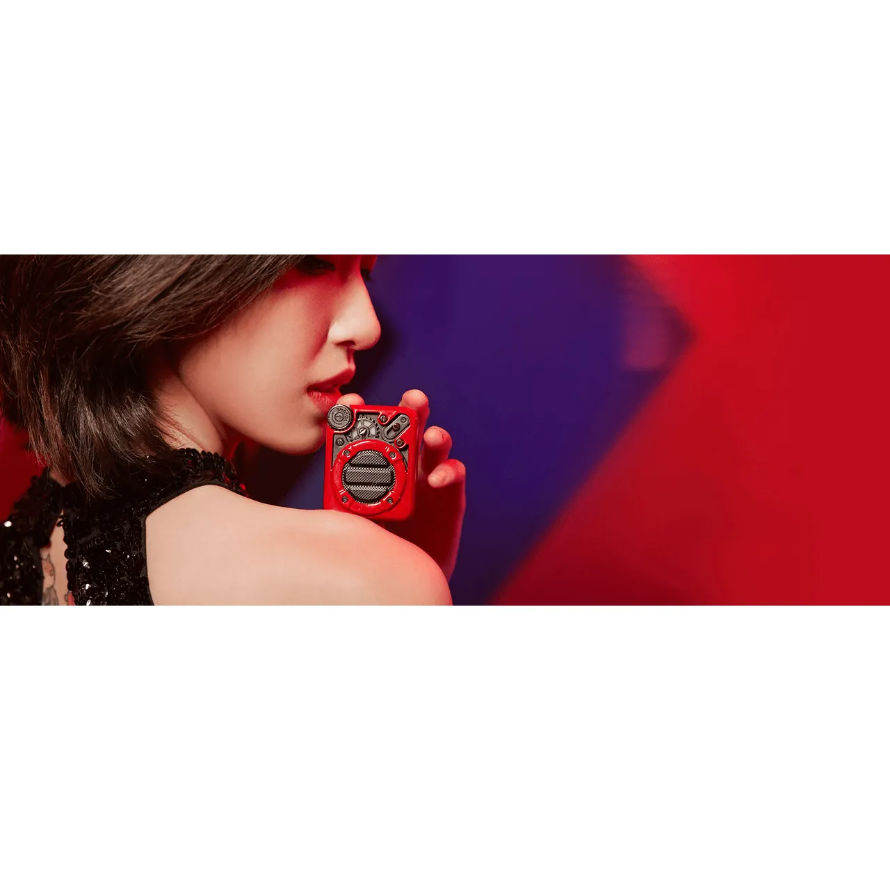 Divoom Espresso Bluetooth Speaker Radio Mini Portable Red