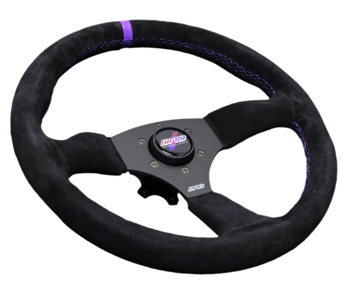 DND Alcantara Touring Steering Wheel (50mm) Red / Gray / Purple
