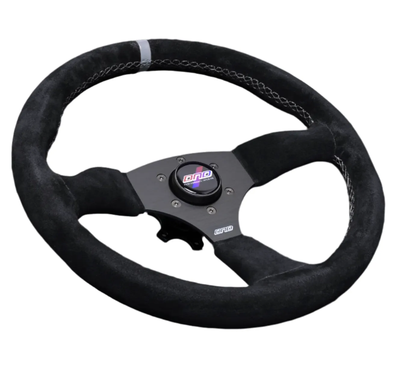 DND Alcantara Touring Steering Wheel (50mm) Red / Gray / Purple