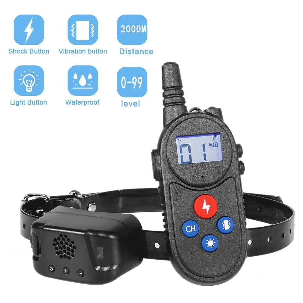Dog Training Collar New Product Anti-Barking  Repellent Intercom Electric Shock   Pet Supplies Training Aids