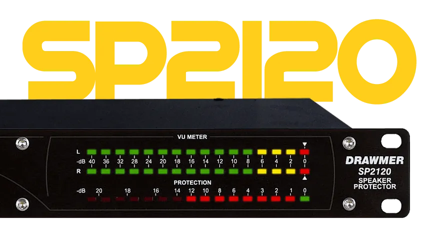 Drawmer SP2120 1U-Stereo Speaker Protector/Sound Level Limiter