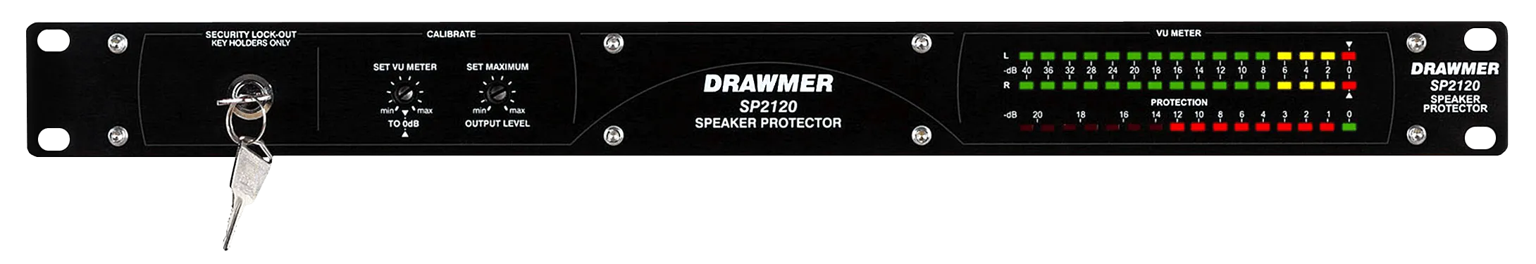 Drawmer SP2120 1U-Stereo Speaker Protector/Sound Level Limiter