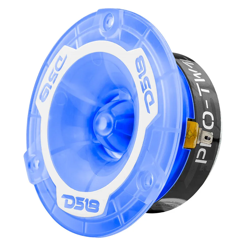 DS18 3.8" Pro Super Bullet Tweeter Pair 200 Watts 4 Ohm RGB LED Lights PRO-TW1L