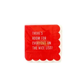 ELF1039 - Elf Scallop Paper Cocktail Napkin