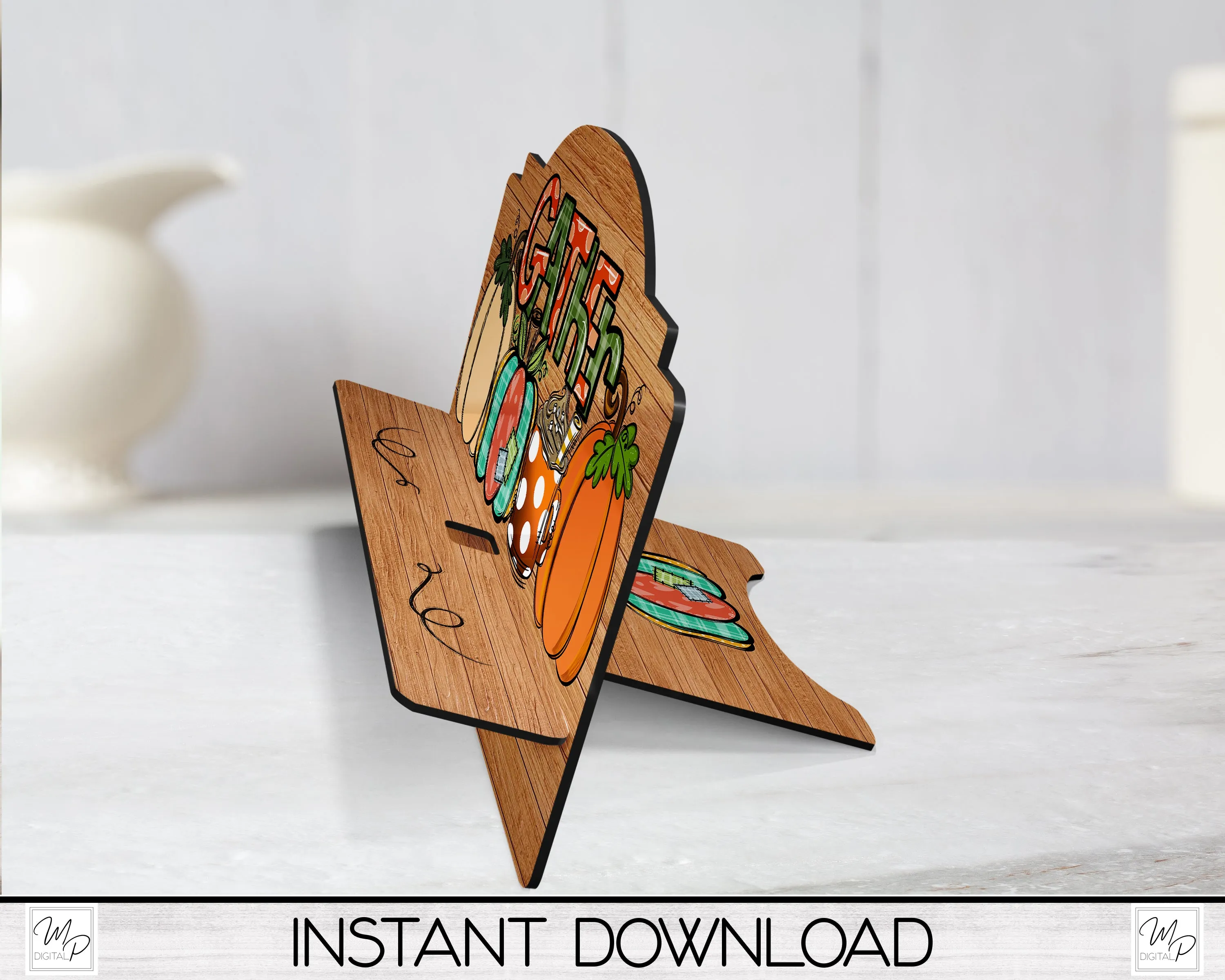 Fall Gather Cookbook / Tablet Stand PNG for Sublimation Design, Digital Download