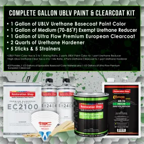 Fern Green Metallic - LOW VOC Urethane Basecoat with European Clearcoat Auto Paint - Complete Gallon Paint Color Kit - Automotive Coating