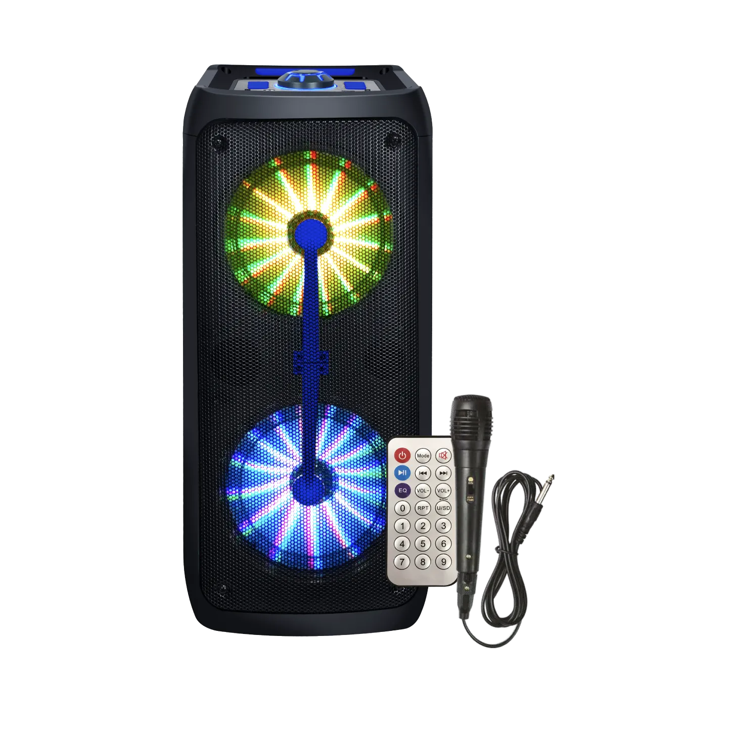 Fire Flame 6 | Karaoke Party Speaker | Full Motion LED / Wired Mic / Remote