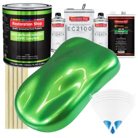 Firemist Lime - LOW VOC Urethane Basecoat with European Clearcoat Auto Paint - Complete Gallon Paint Color Kit - Automotive Coating
