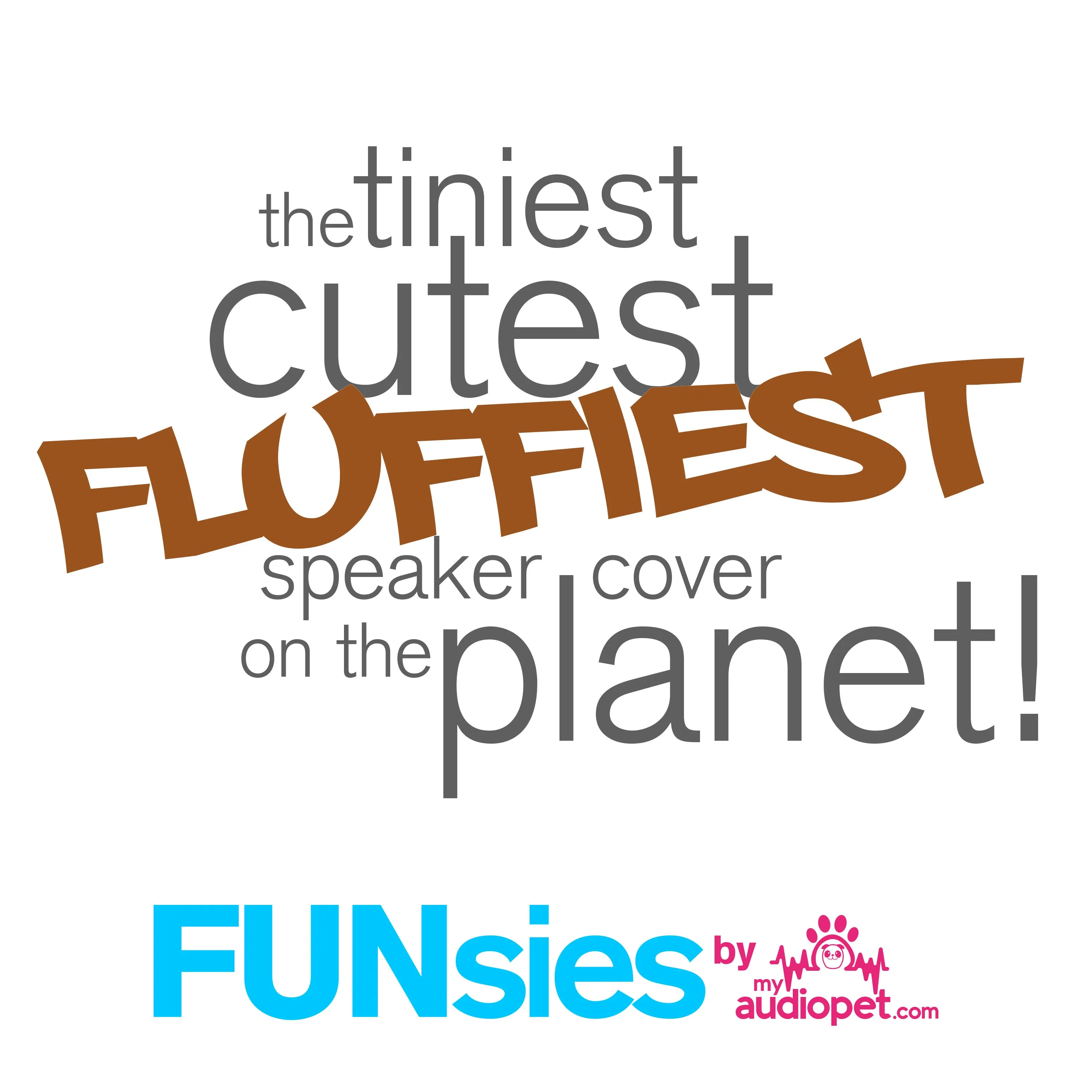 Fluffy Bear FUNsies Speaker Cover