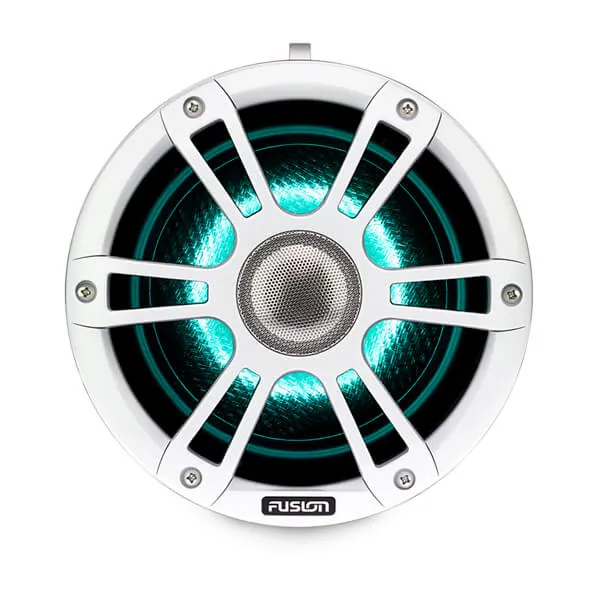 Fusion® 010-02439-01 Signature Series 3 7.7" 280 Watt Sports White Marine Wake Tower Speakers (Pair) with CRGBW