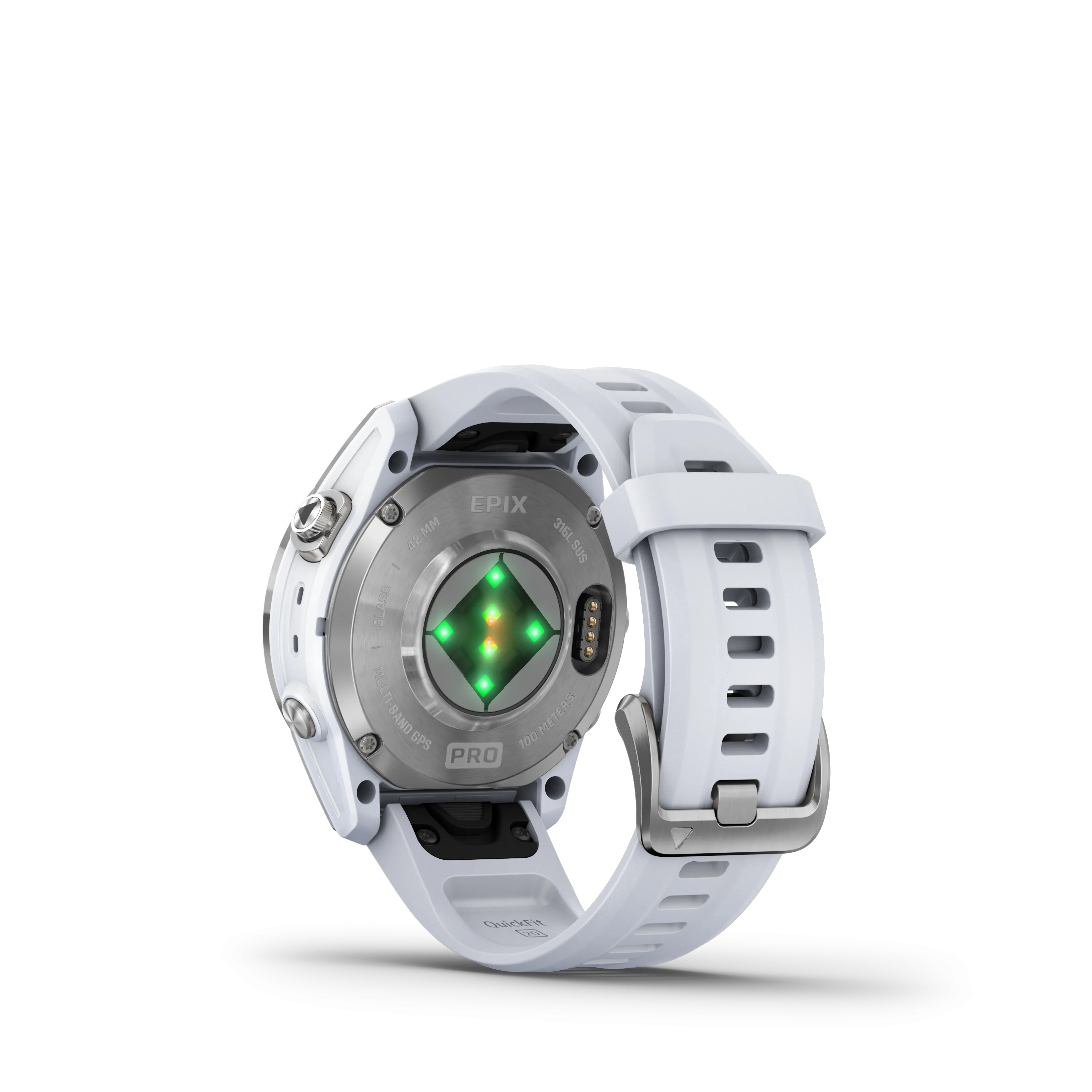 Garmin Epix™ Pro (Gen 2) – Standard Edition 42 mm Smart Watch - Silver with Whitestone Band