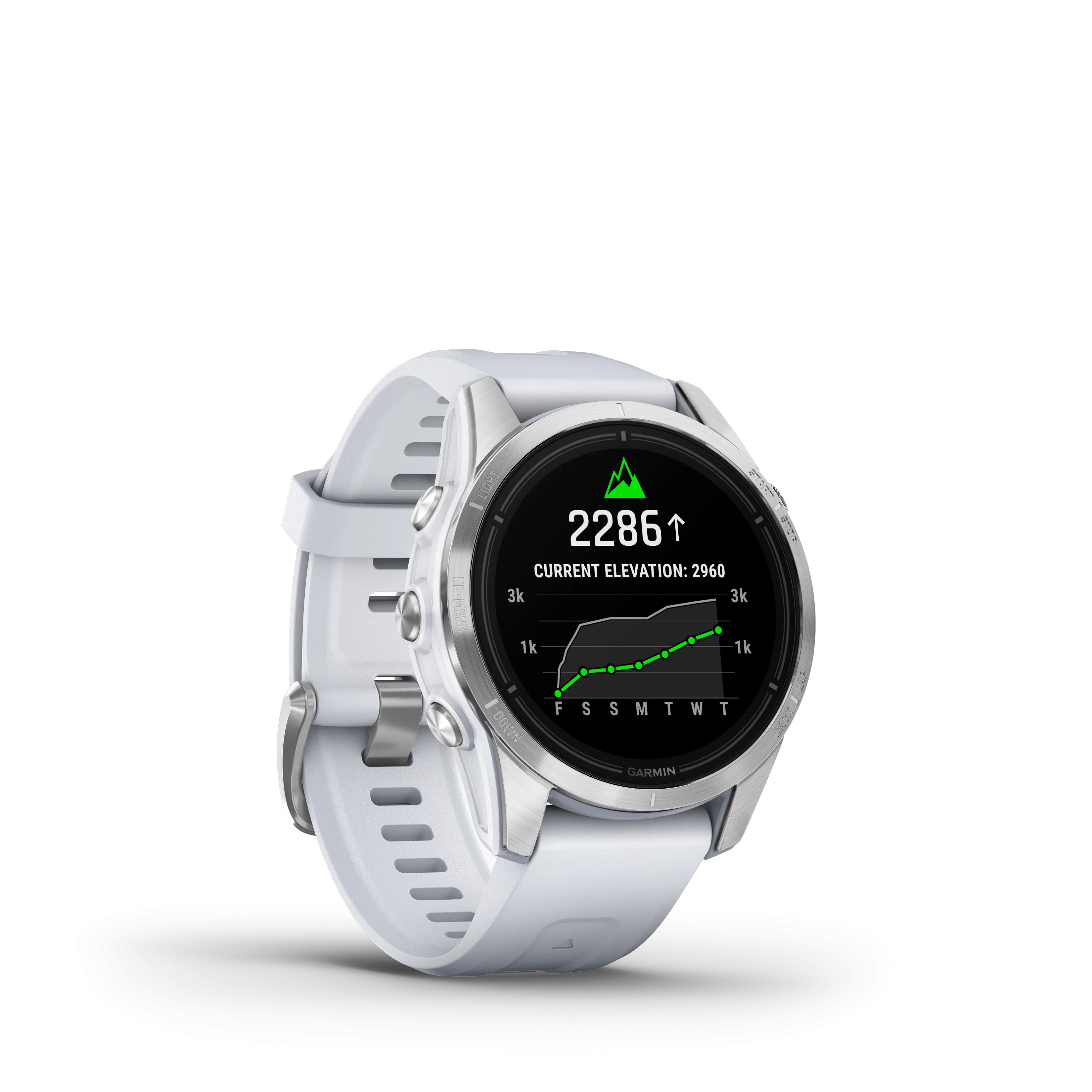 Garmin Epix™ Pro (Gen 2) – Standard Edition 42 mm Smart Watch - Silver with Whitestone Band