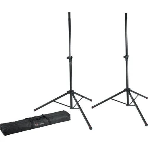 Gator Frameworks GFW-SPK-2000SET Pair of GFW-SPK-2000 Speaker Stands w/ Carry Bag