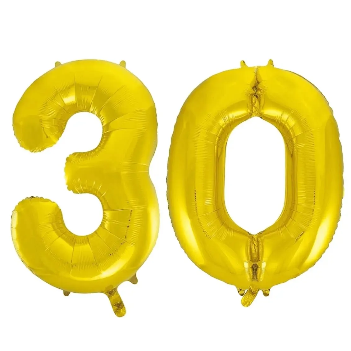 Giant Number 30 Foil Balloons - Gold