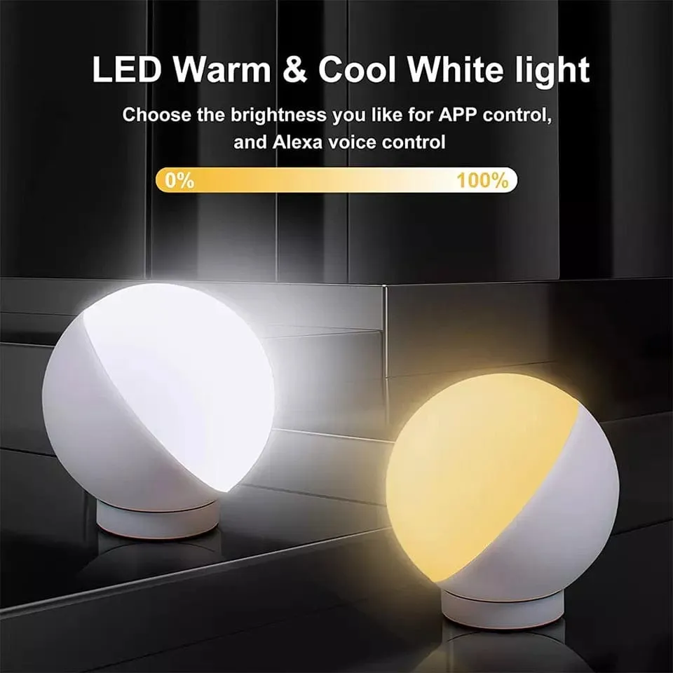GlowScape Smart Glow Lamp - WiFi-enabled Color Changing LED Lamp