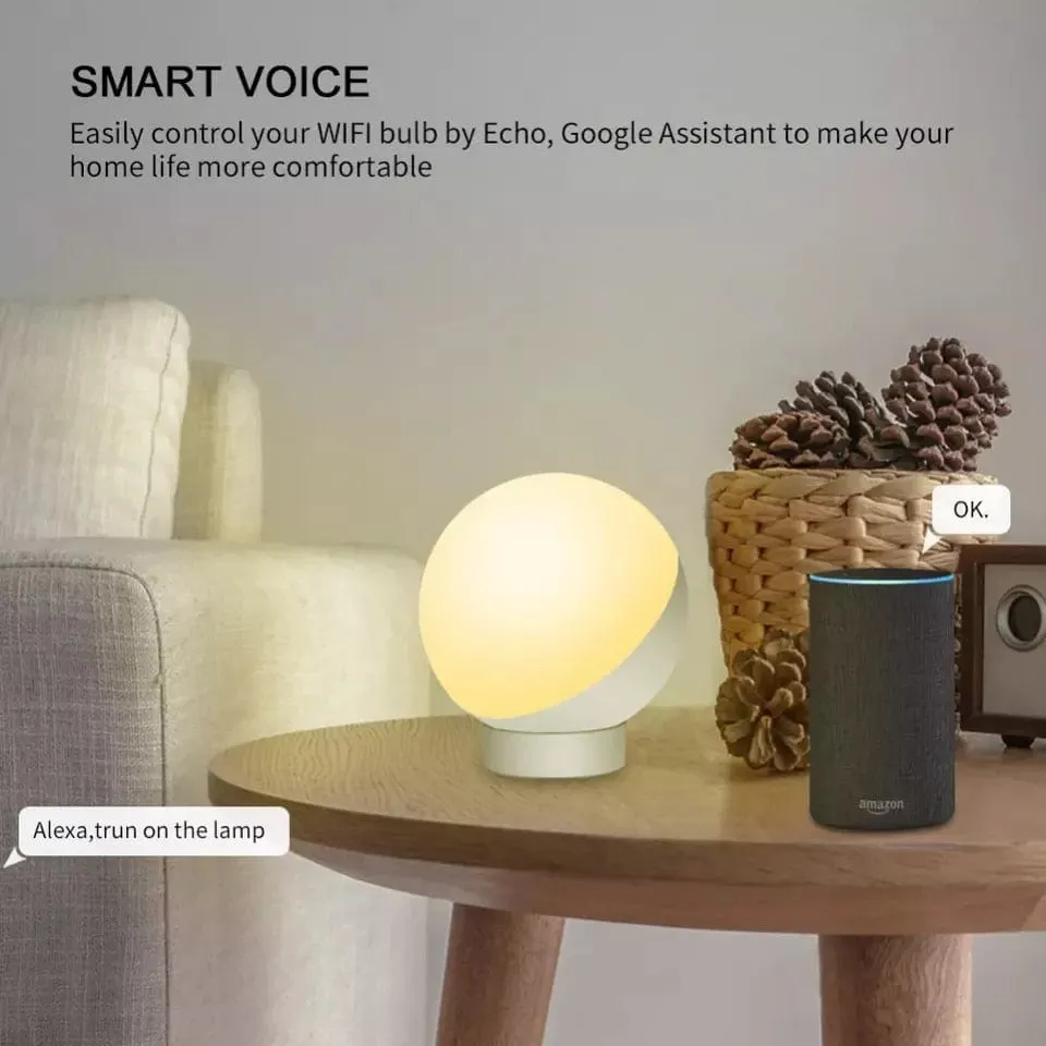 GlowScape Smart Glow Lamp - WiFi-enabled Color Changing LED Lamp
