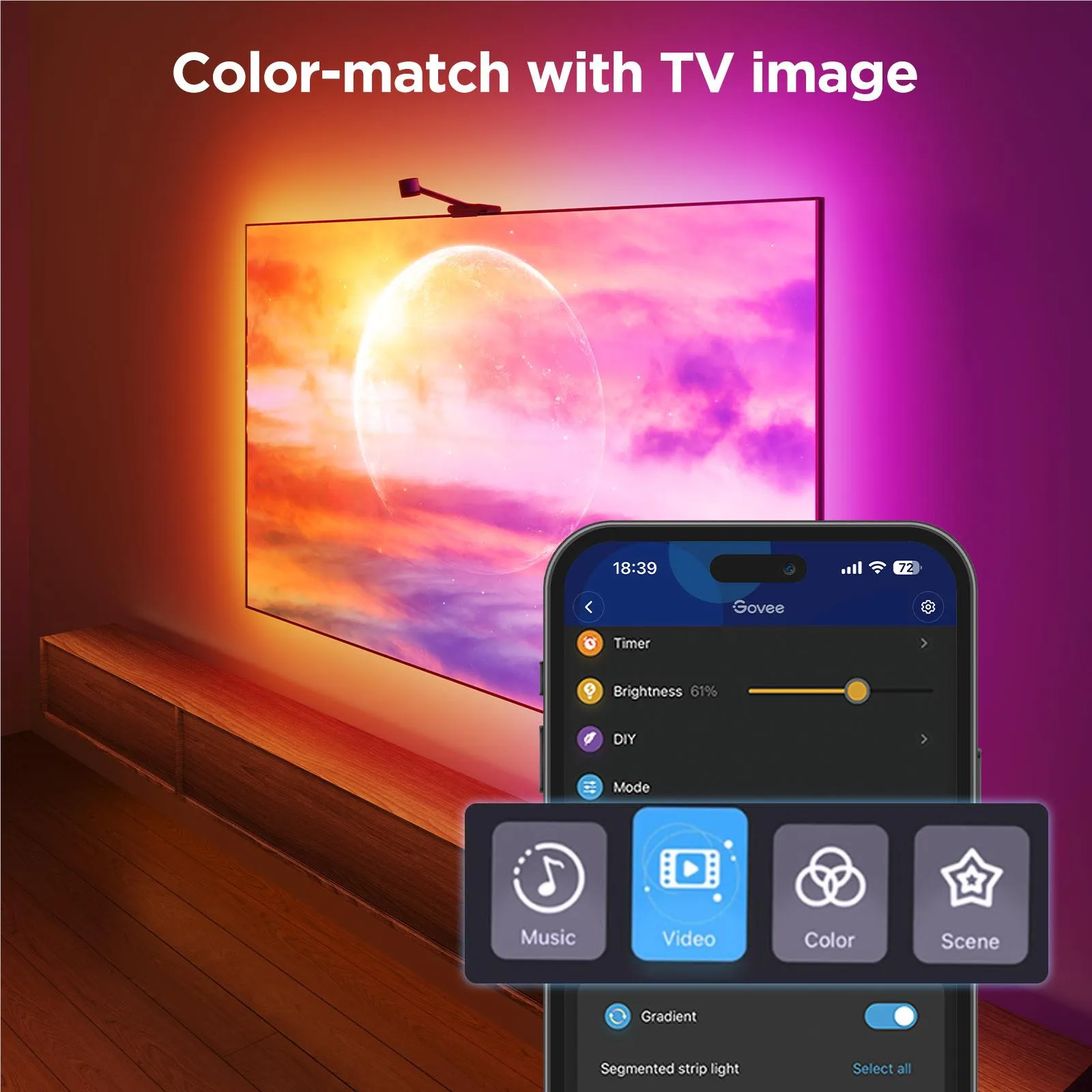 Govee 3S 55"-65" Immersion Kit with Matter