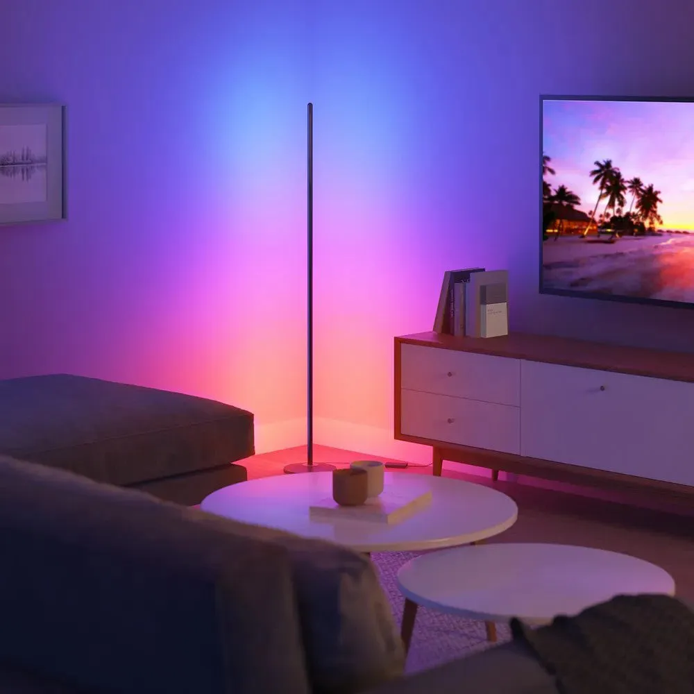 Govee RGBICW Smart Corner Floor Lamp - Black | H6076211-OF-UK