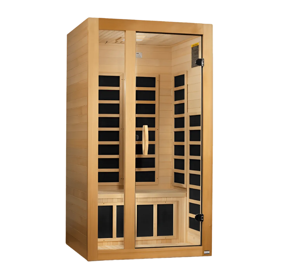 Gracia 1-2 Person Low EMF FAR Infrared Sauna - Canadian Hemlock