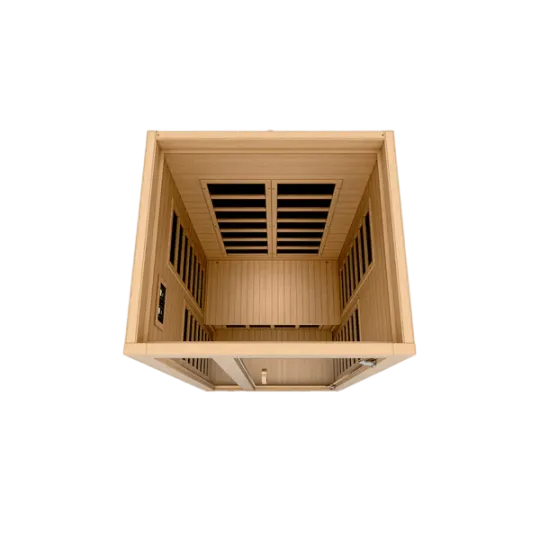 Gracia 1-2 Person Low EMF FAR Infrared Sauna - Canadian Hemlock