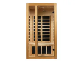 Gracia 1-2 Person Low EMF FAR Infrared Sauna - Canadian Hemlock