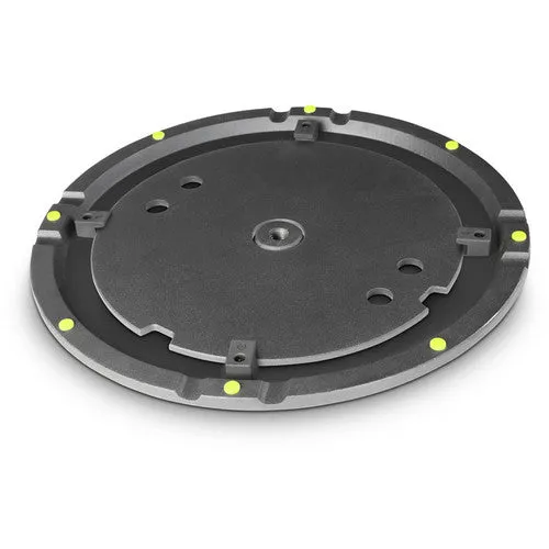 Gravity GR-GWB123SET1B Round Cast Iron Base and Weight Plate Set for M20 Poles