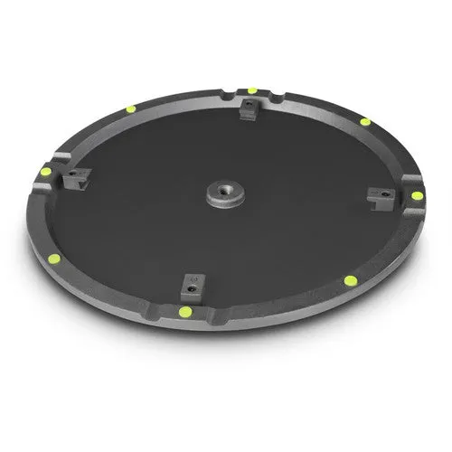 Gravity GR-GWB123SET1B Round Cast Iron Base and Weight Plate Set for M20 Poles