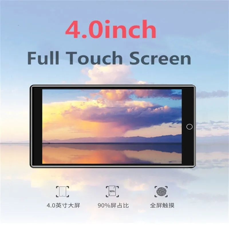 H1 MP4 Player 4.0 inch Full Touch Screen with Bluetooth 5.0 FM Radio Recording and Built-in Speaker