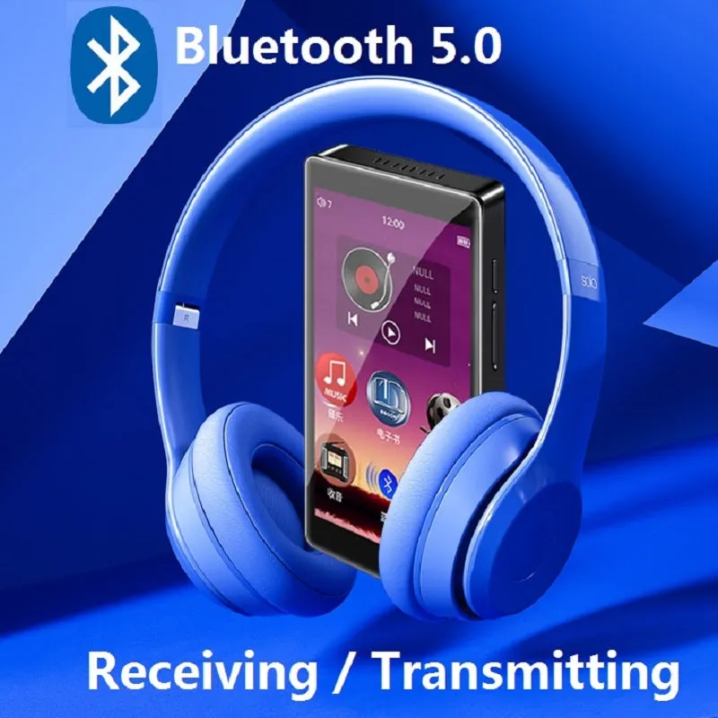 H1 MP4 Player 4.0 inch Full Touch Screen with Bluetooth 5.0 FM Radio Recording and Built-in Speaker