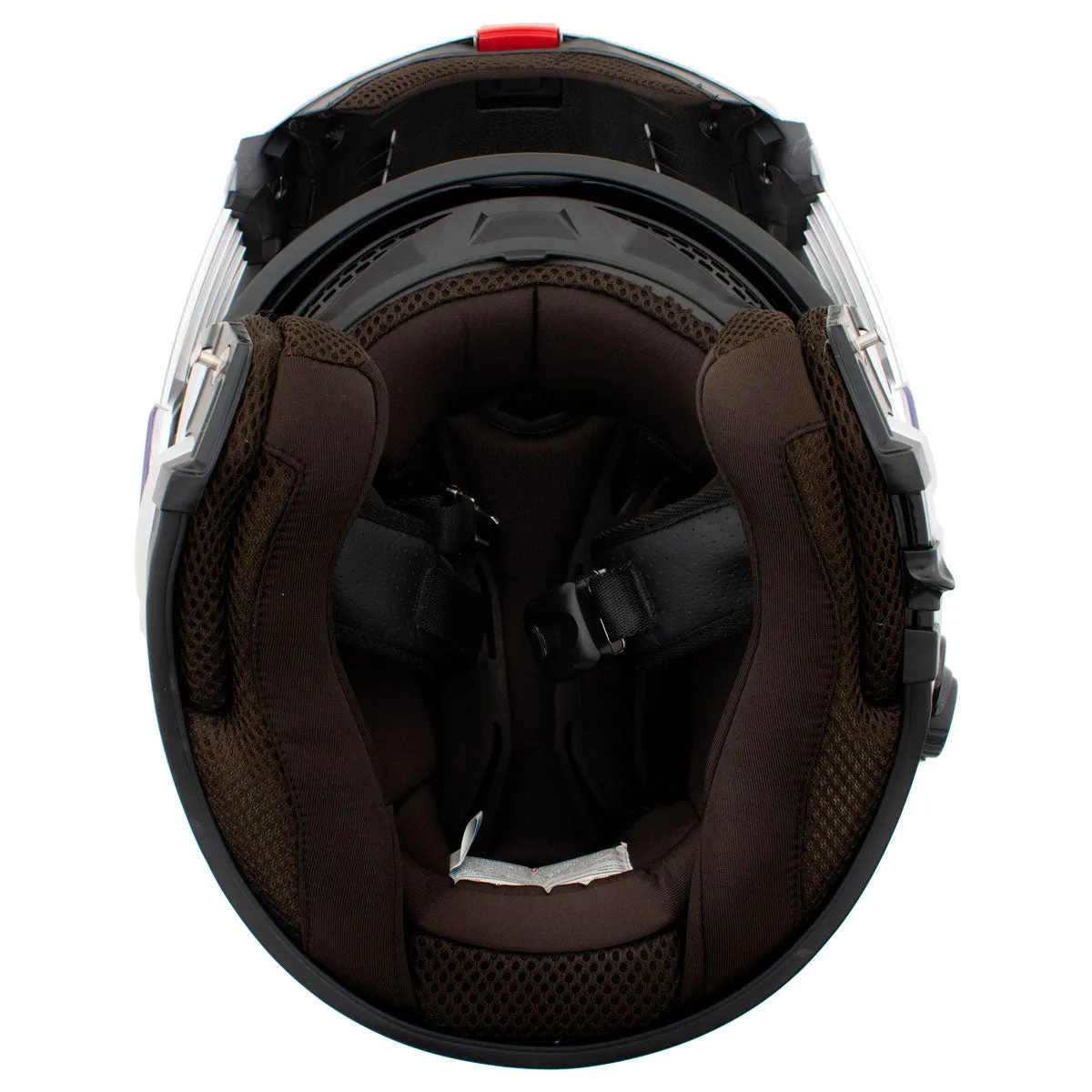 H7010 Flat Gray 'Mayday' Modular Motorcycle Helmet w/ Intercom - Built-in Speaker and Microphone for Men / Women