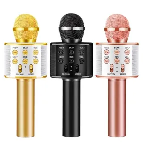Handheld Wireless Singing Mike Multi-Function Bluetooth Microphone Speakers