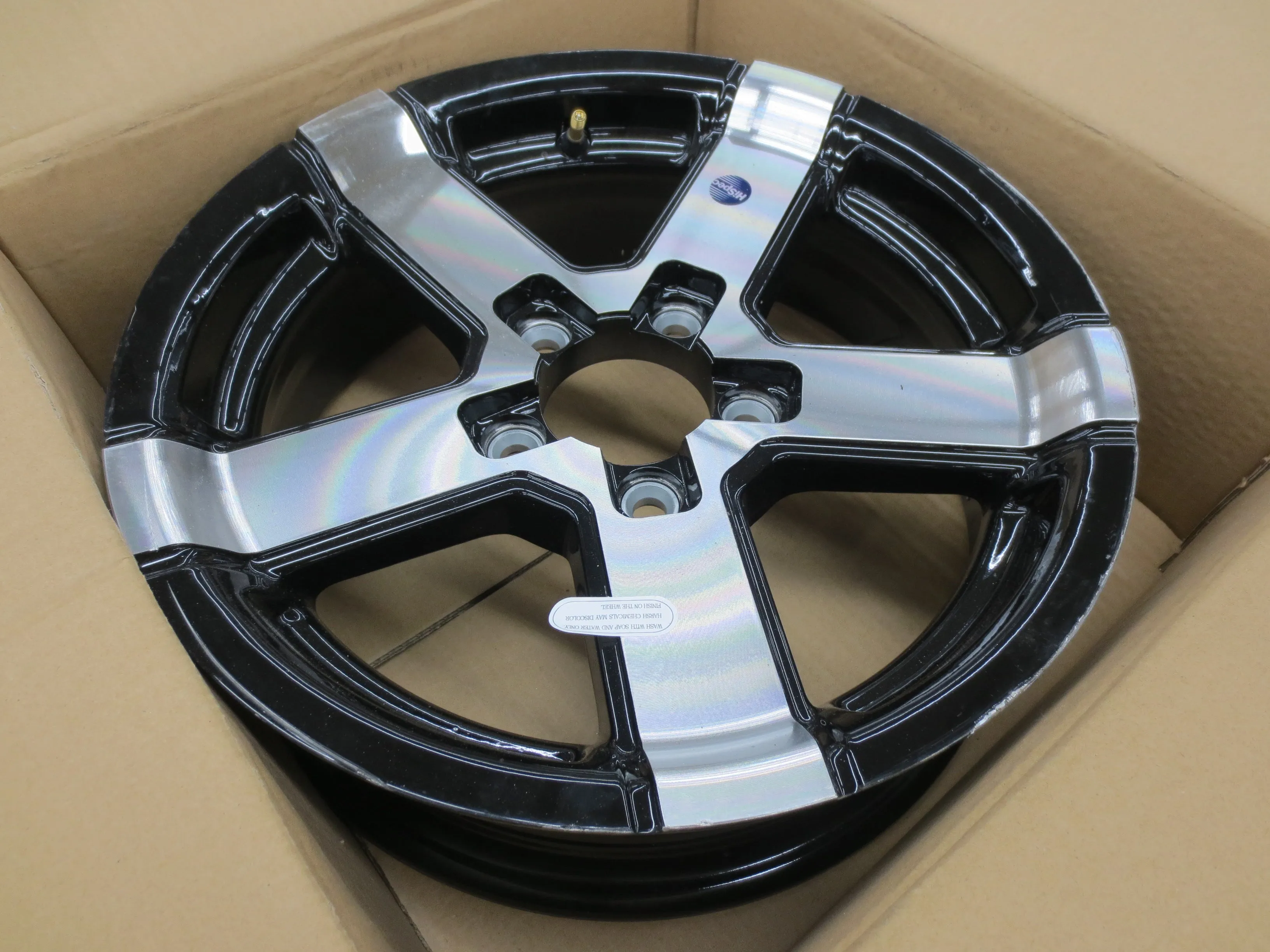Hi-Spec Series 07 Aluminum Spoke 15x5" Trailer Wheel Rim 5 Lug 4.5 Damage Lot 21