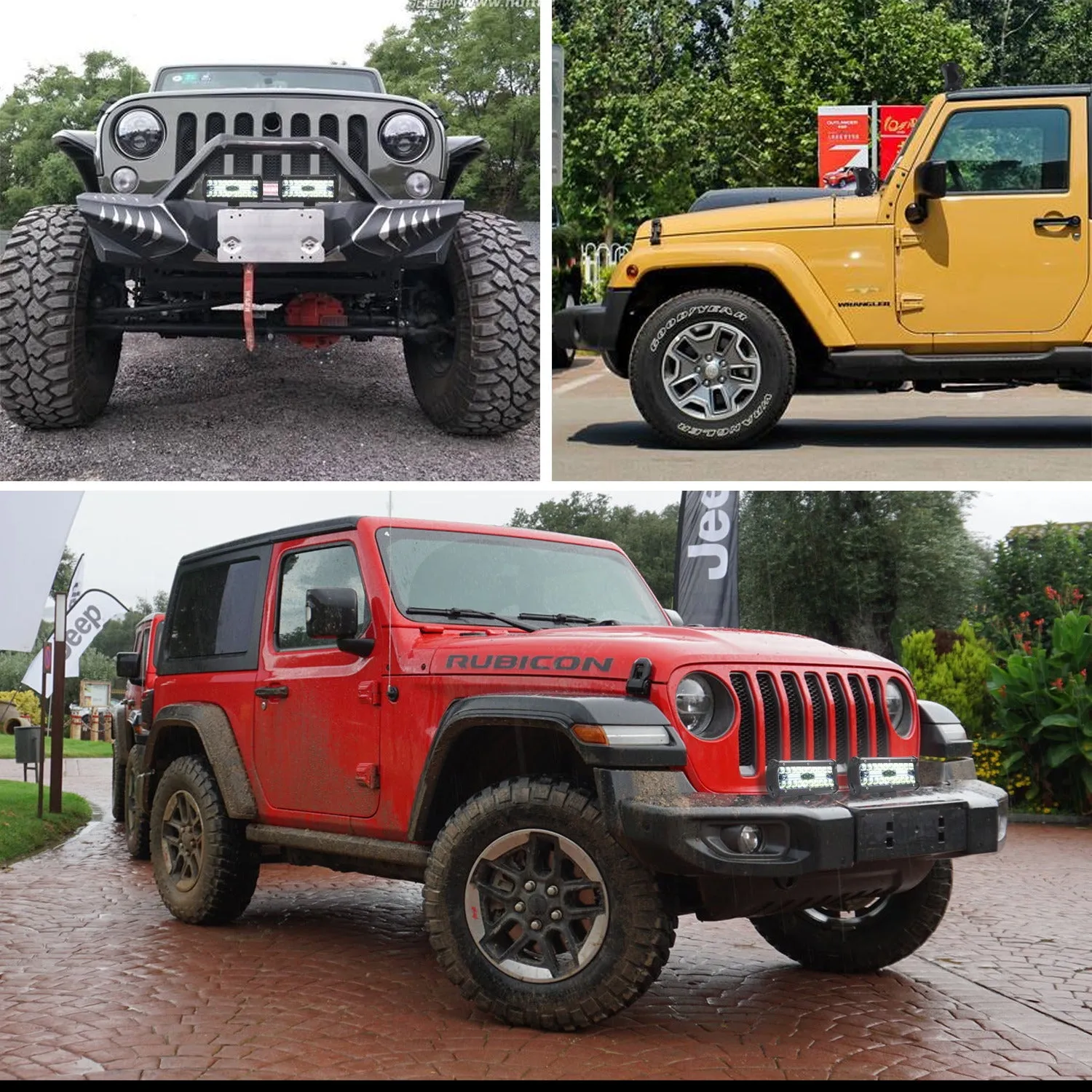 High Bright 400W LED 3 Rows 7inch 40000LM Work Light Bar Driving