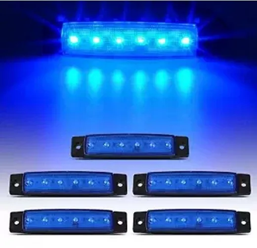 High Power 6 LED 12V Side Indicator Light Marker Lamp for Truck