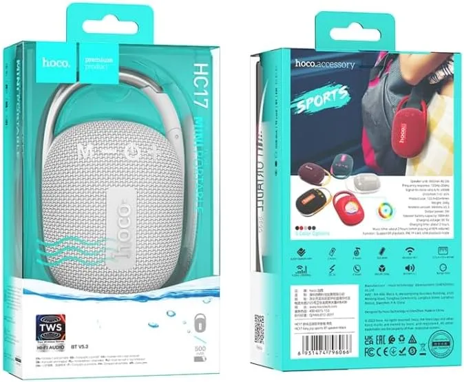 HOCO MINI PORTABLE SPORTS BT SPEAKER HC17