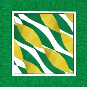Holiday Green and Buttercup Yellow Crepe Paper Streamers 6 Rolls