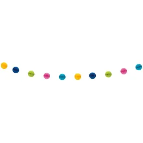 Honeycomb Ball Garland 7ft, Multi Color