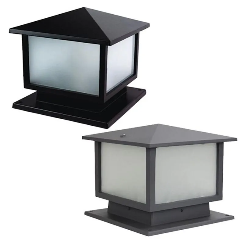 Hut Pillar Mount Light in Black or Graphite
