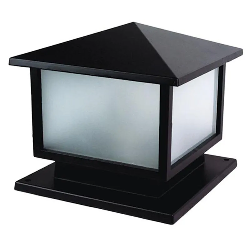 Hut Pillar Mount Light in Black or Graphite