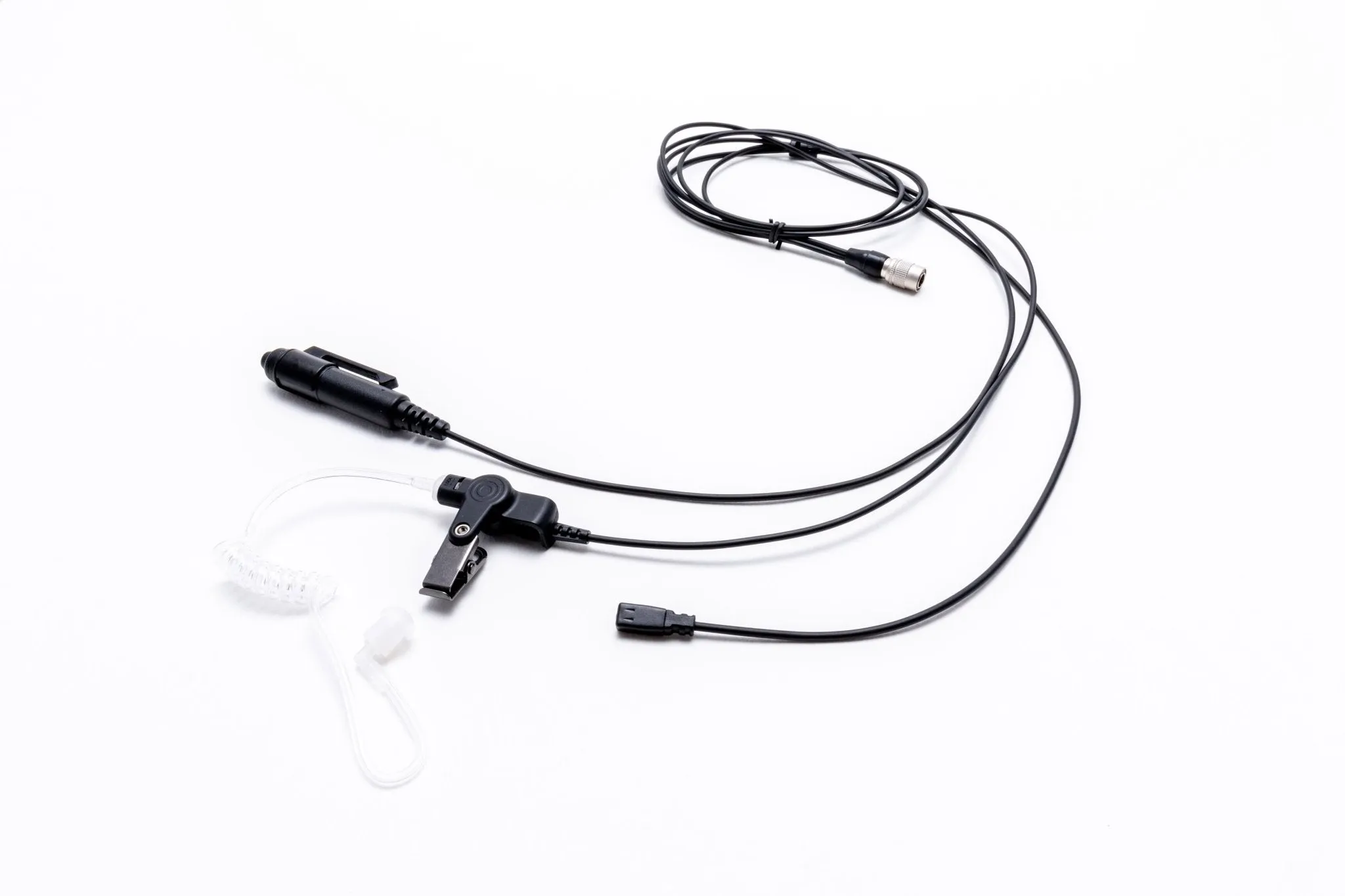 Impact Platinum Series 3-Wire Surveillance Kit with Silent Barrel Push-to-Talk (PTT) and Quick Disconnect Acoustic Tube K1-P3W-AT1