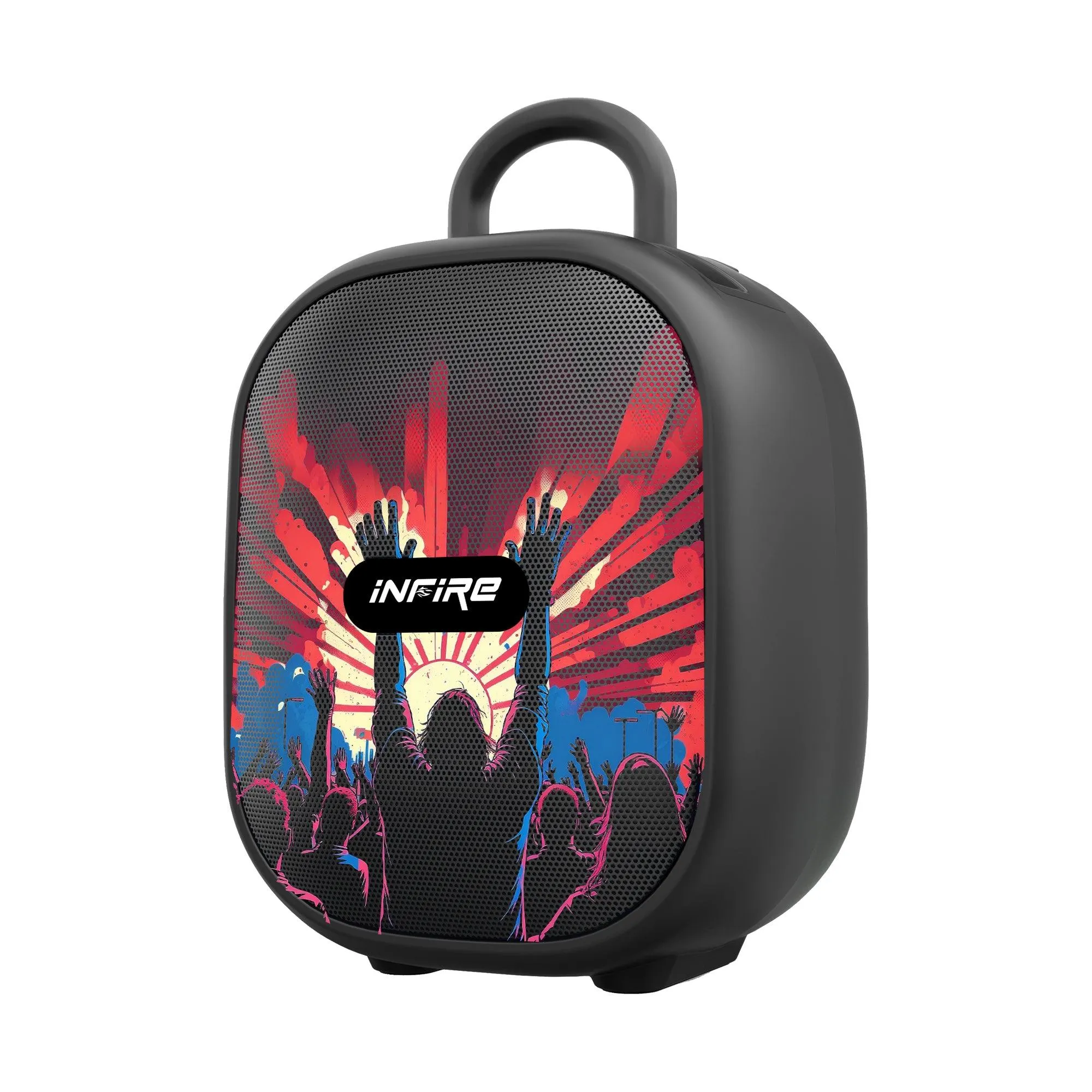 iNFiRe Fusion 12W Portable Speaker Upto 8 Hrs Playtime With TWS Function ,Mobile Holder & Type C Charging