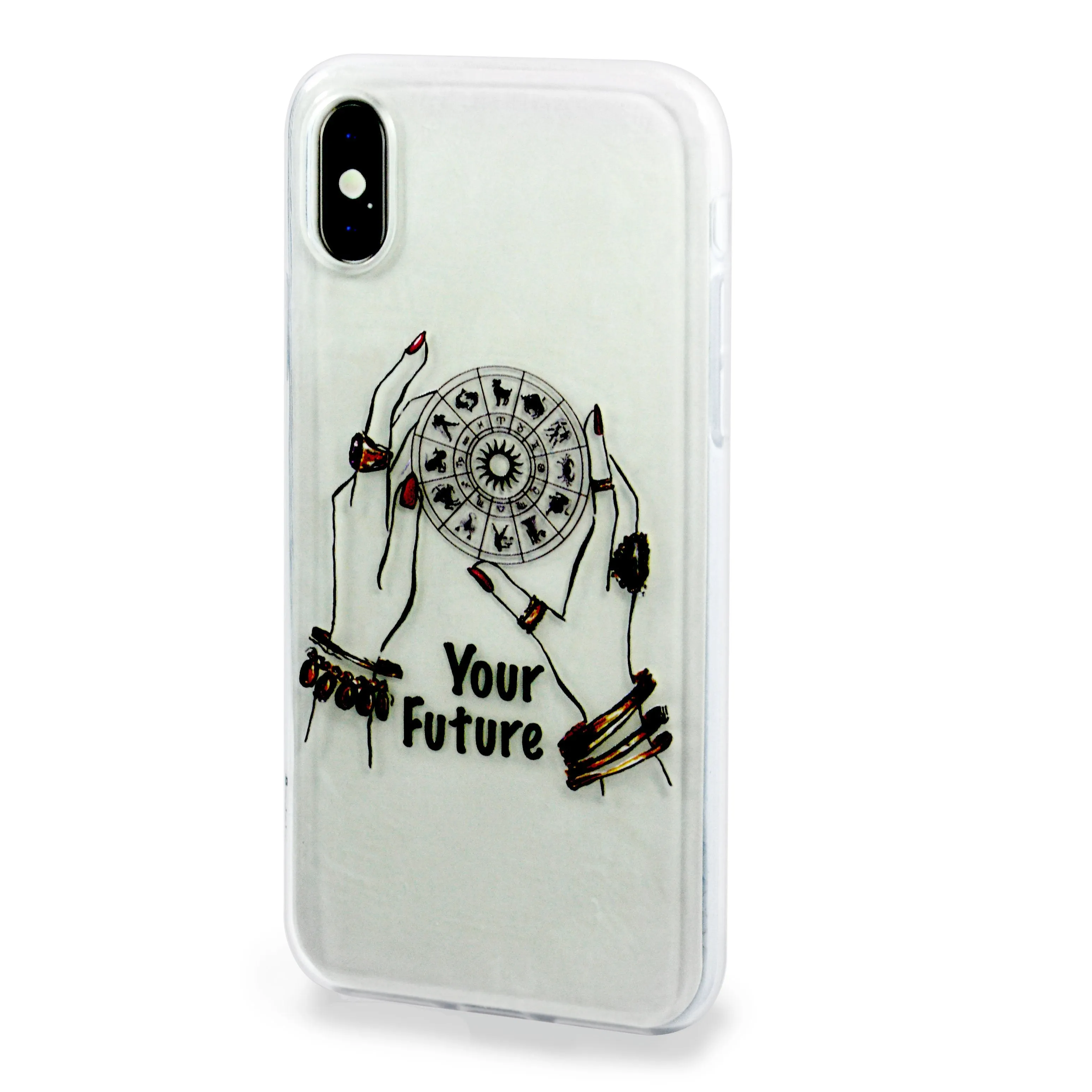 iOrigin iPhone X Cases Clear Flexible Soft TPU Back Cover (Fortune)