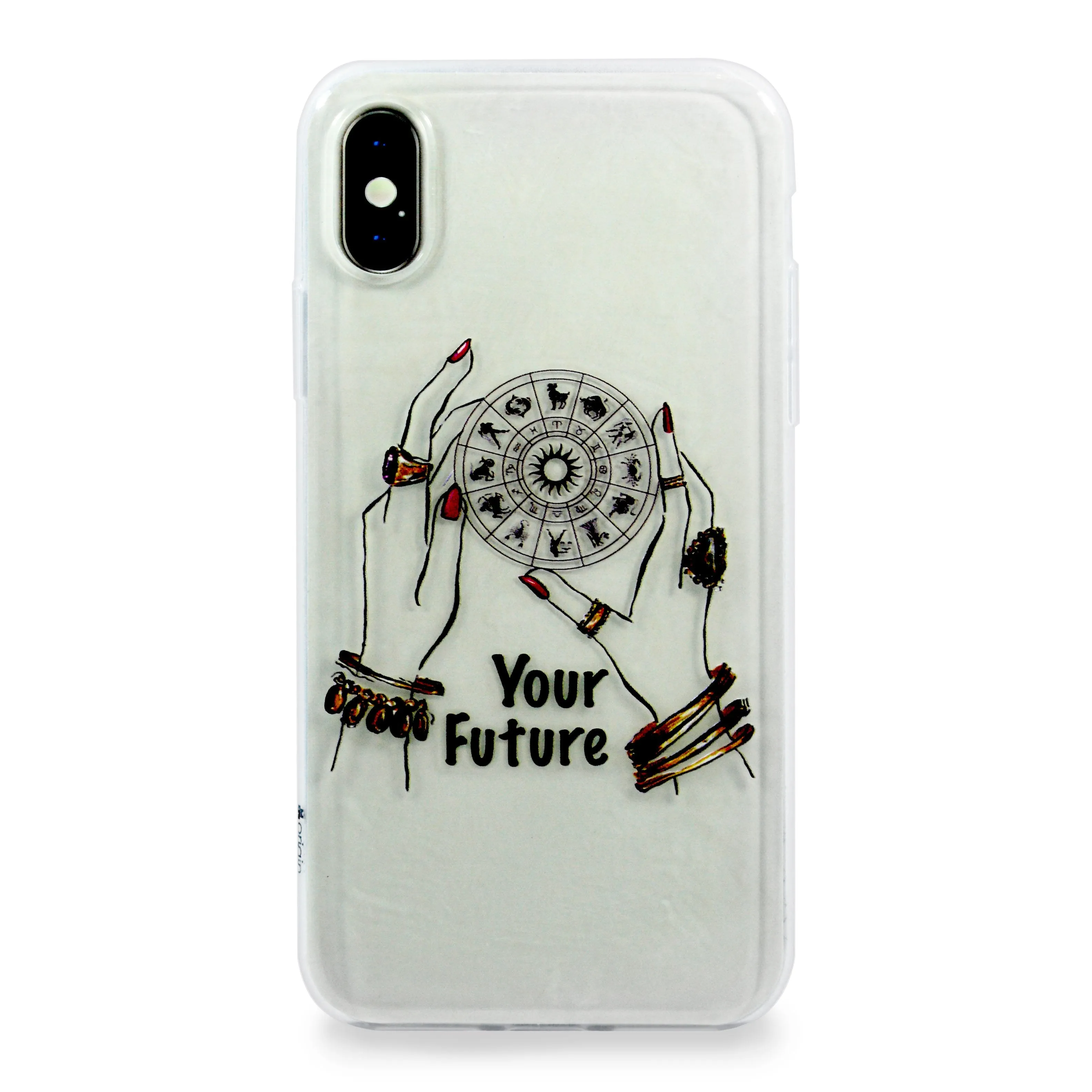 iOrigin iPhone X Cases Clear Flexible Soft TPU Back Cover (Fortune)