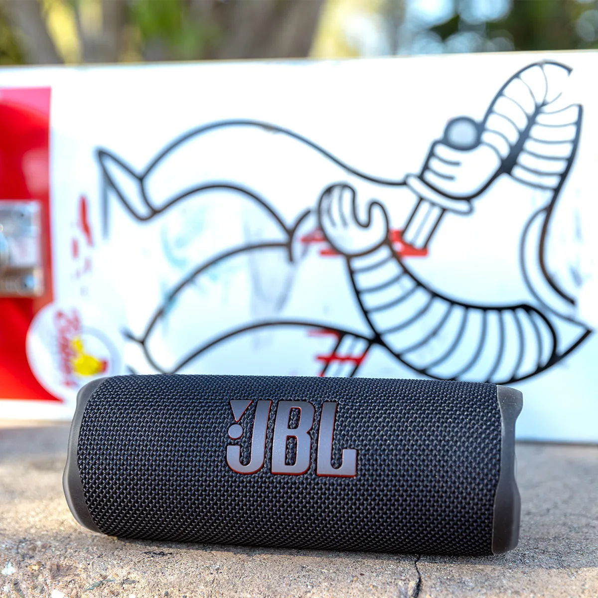 JBL Flip 6 Portable Waterproof Bluetooth Speaker (Black)