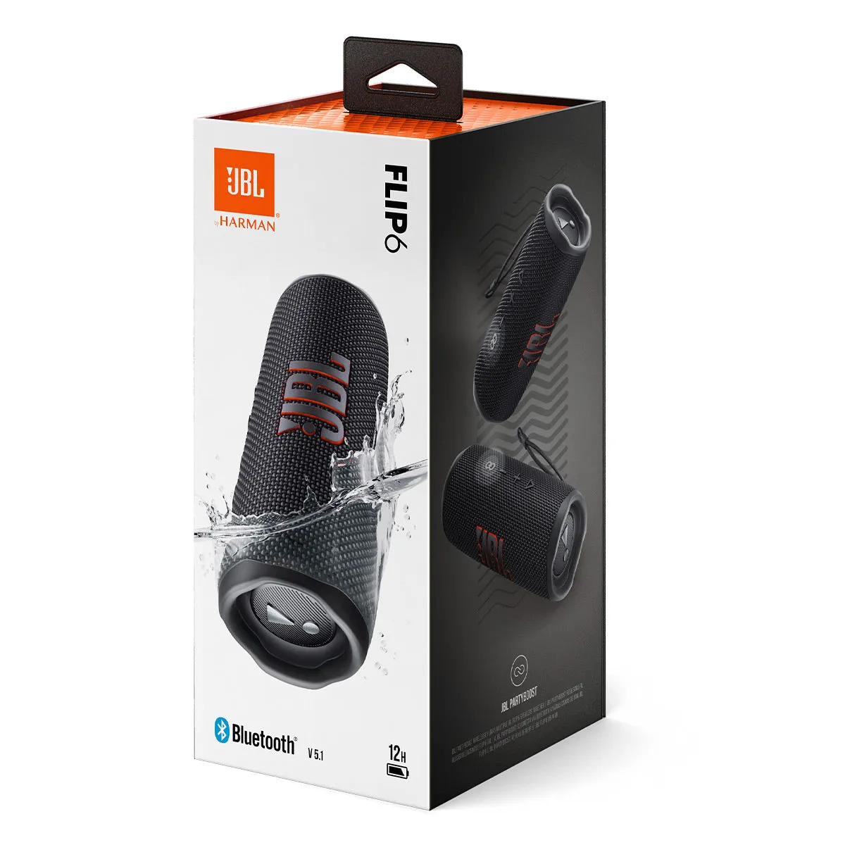 JBL Flip 6 Portable Waterproof Bluetooth Speaker (Black)