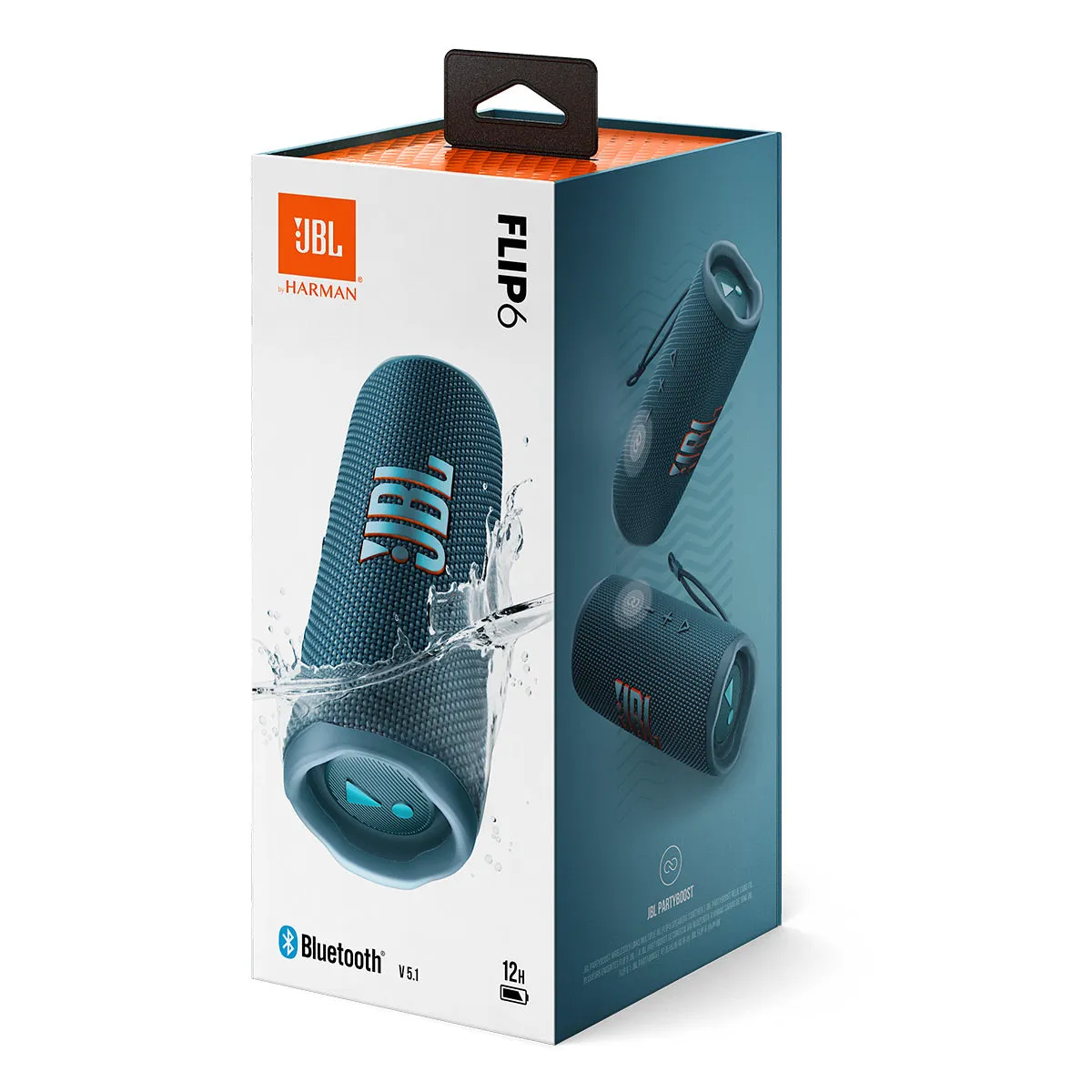 JBL Flip 6 Portable Waterproof Bluetooth Speaker (Blue)