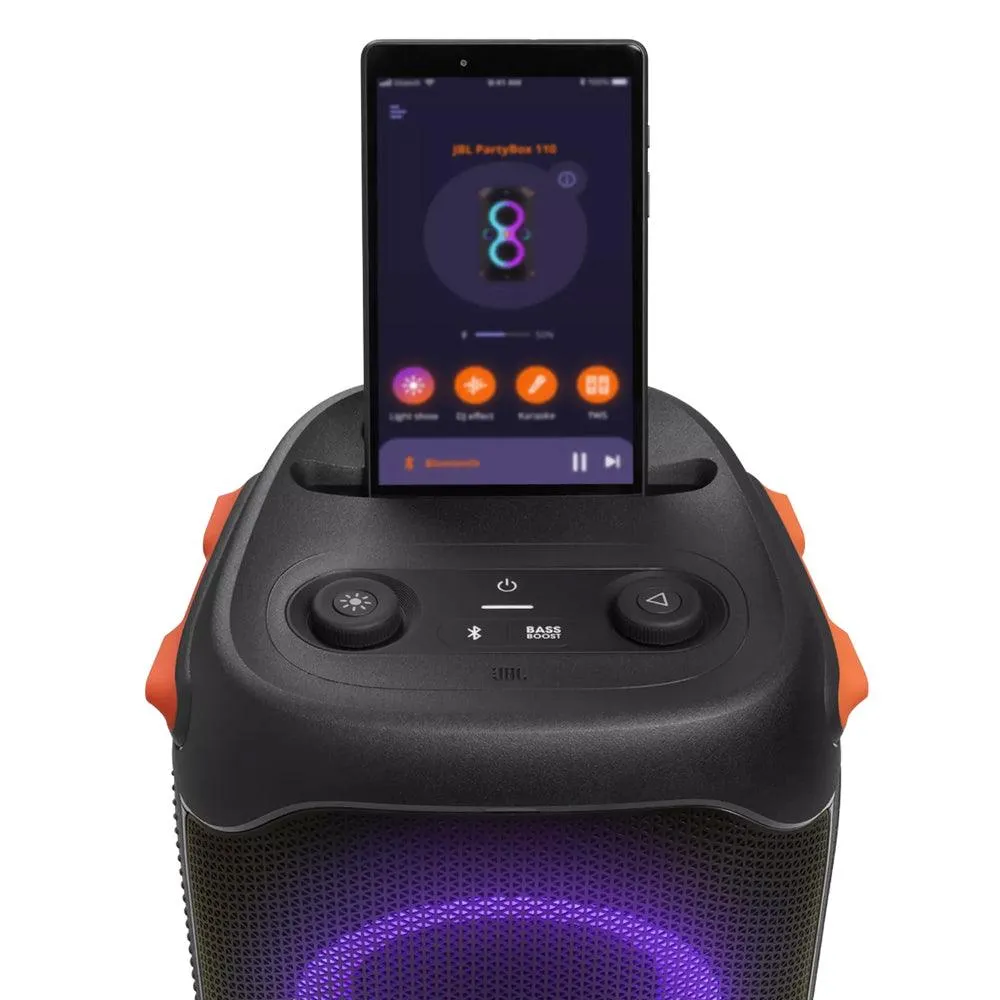 JBL Partybox 110 Portable Bluetooth Speaker - Black