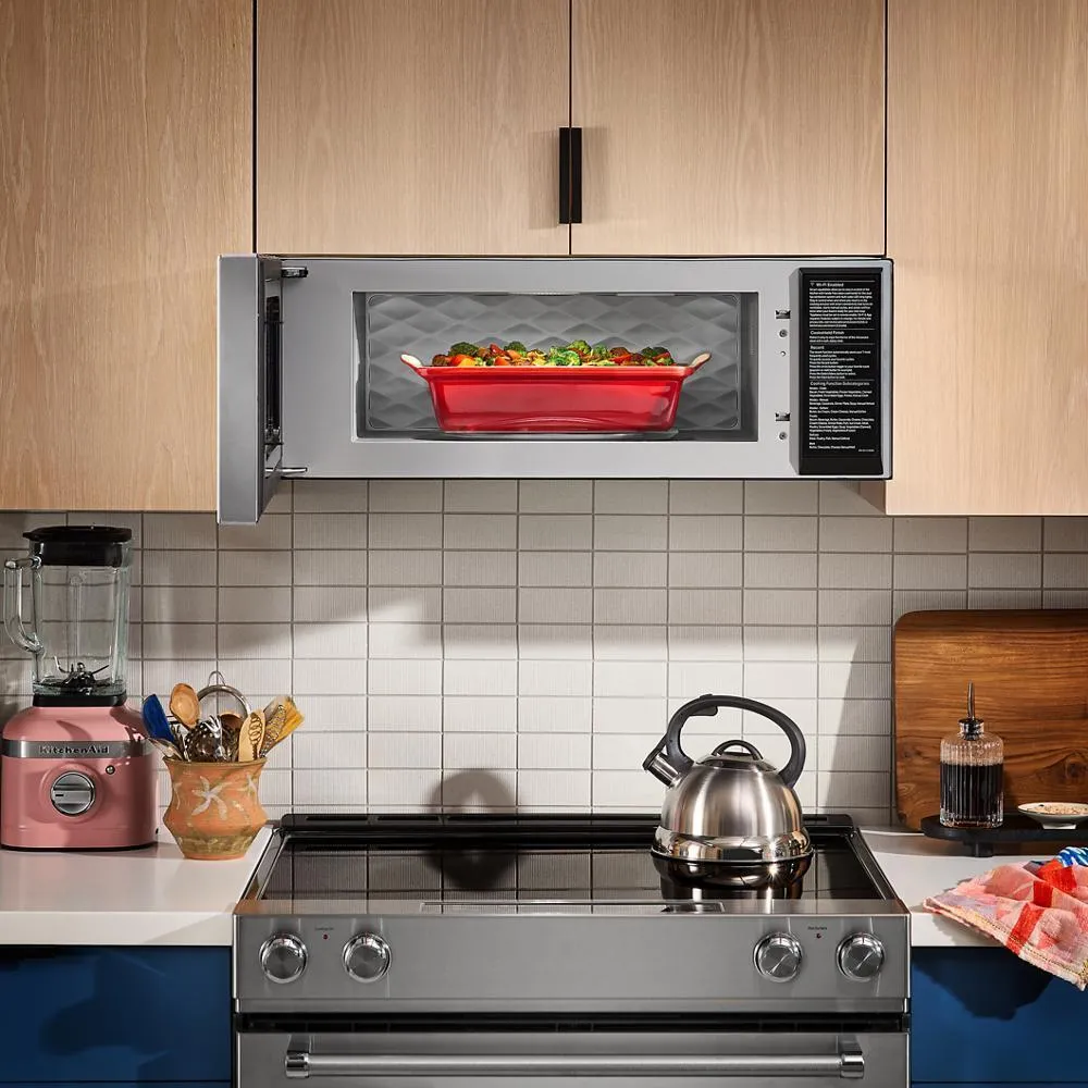 Kitchenaid KMML550RPS Smart Low Profile Microwave Hood Combination with Dual Fan Ventilation