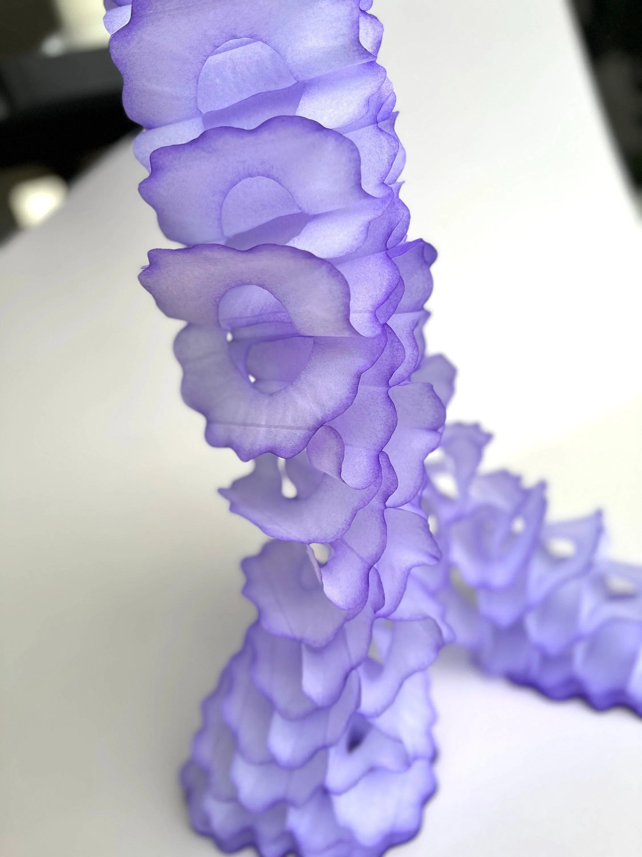Lavender Classic vintage Paper Garlands - set of 3 -  142 " /  360cm - reusable